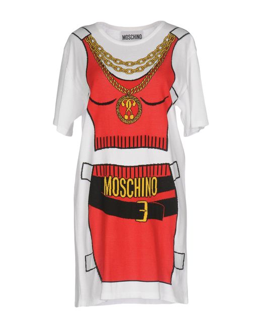 Moschino White Short Dress