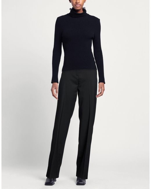 THE LATEST Black Pants Polyester, Virgin Wool, Elastane
