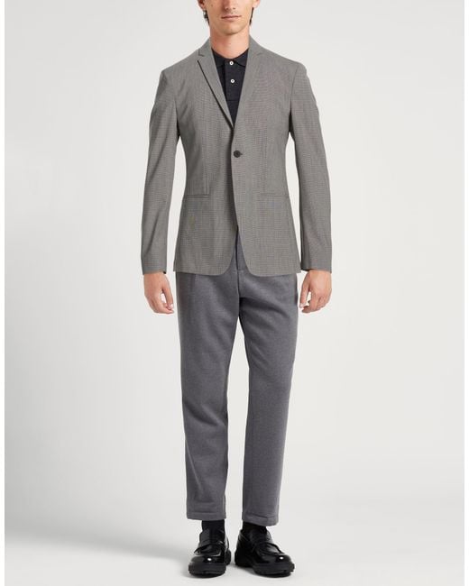 Calvin Klein Gray Blazer Wool, Polyester, Elastane for men