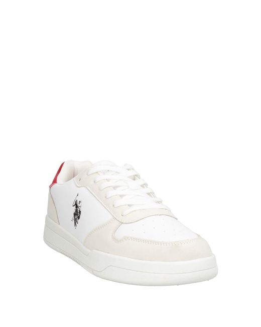 U.S. POLO ASSN. White Trainers for men