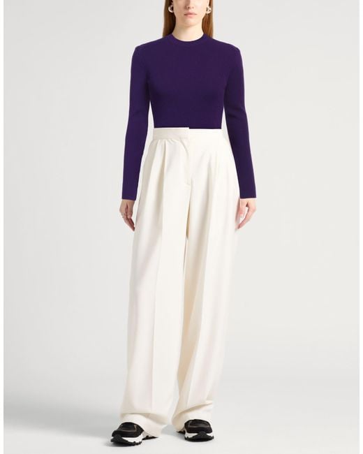 Burberry Purple Sweater Wool, Polyester