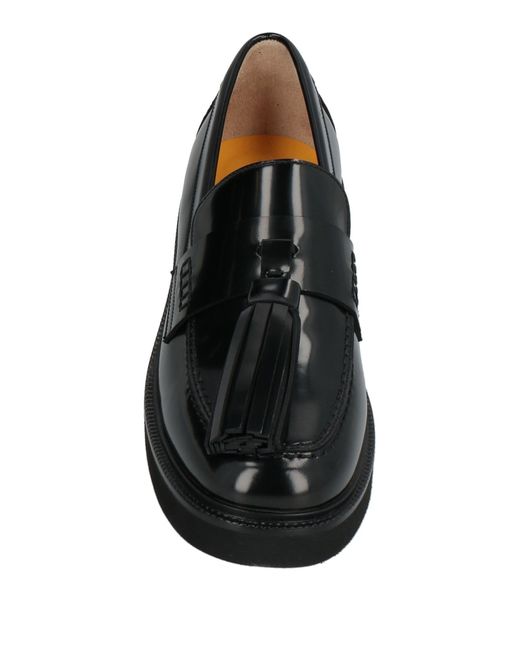 Doucal's Black Loafers Leather