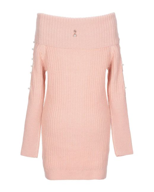 Relish Wool Turtleneck in Light Pink (Pink) - Lyst