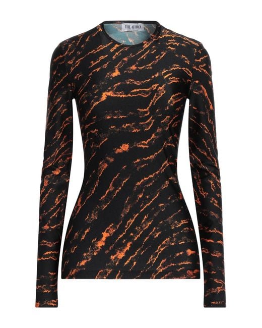 The Attico Black T-Shirt Polyamide, Elastane