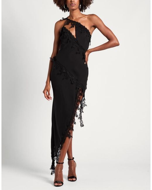 Blumarine Black Maxi Dress Polyester