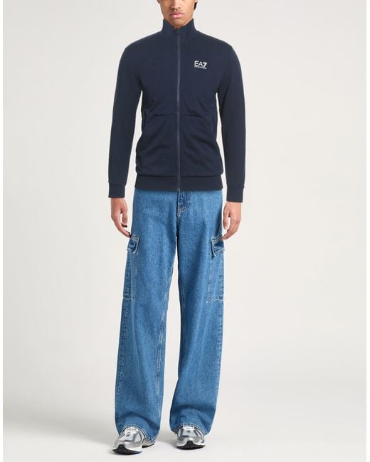 EA7 Blue Sweatshirts for men