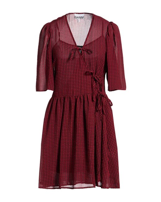 Ganni Red Mini Dresses