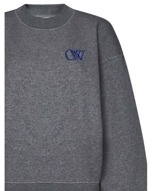 Sweat-shirt Off-White c/o Virgil Abloh en coloris Gray