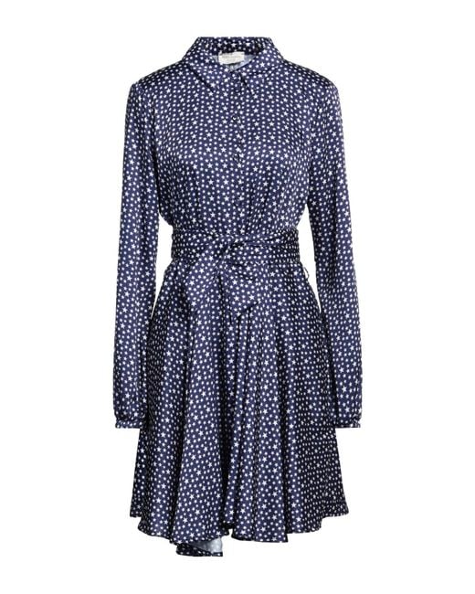 Rebel Queen Blue Mini Dress Polyester
