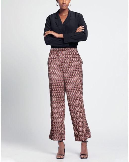 Incotex Red Pants Polyester