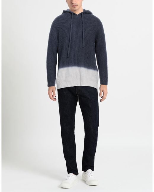 120% Lino Blue Jumper for men