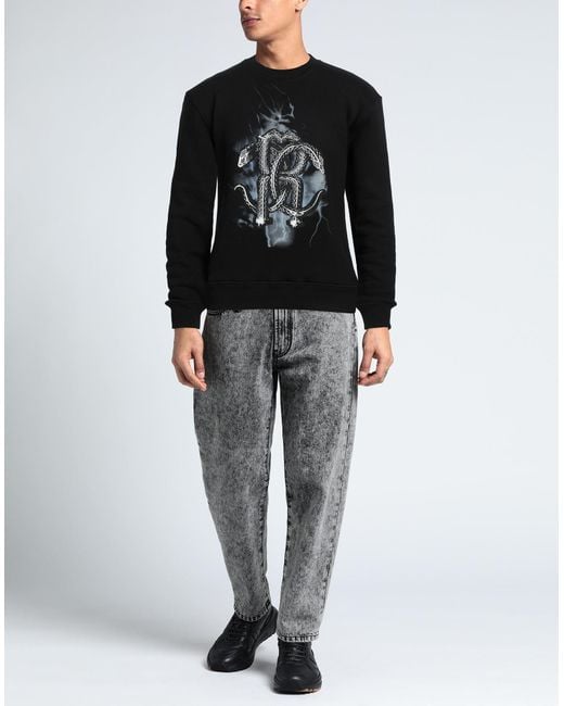 Roberto Cavalli Black Sweatshirt for men