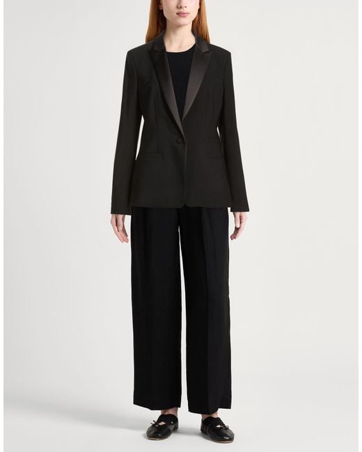 Dondup Black Blazer Polyester, Virgin Wool, Elastane