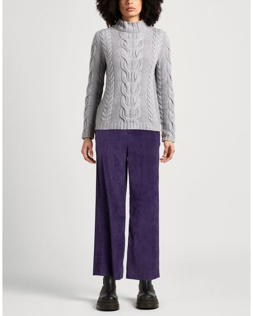 Diana Gallesi Blue Dark Pants Polyester, Polyamide, Elastane