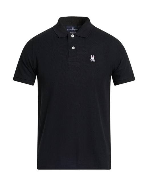 Psycho Bunny Black Polo Shirts for men