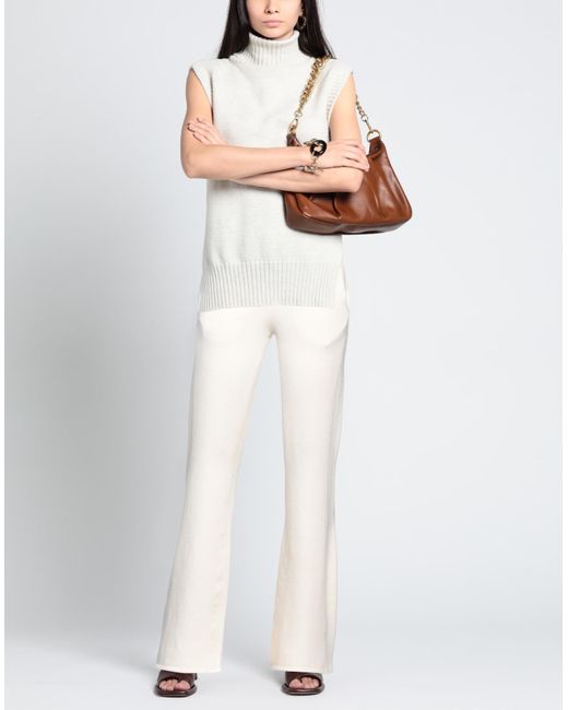 Alberta Ferretti White Trouser