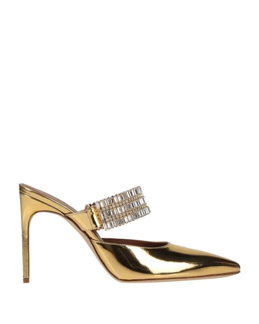 Malone Souliers Metallic Mules & Clogs