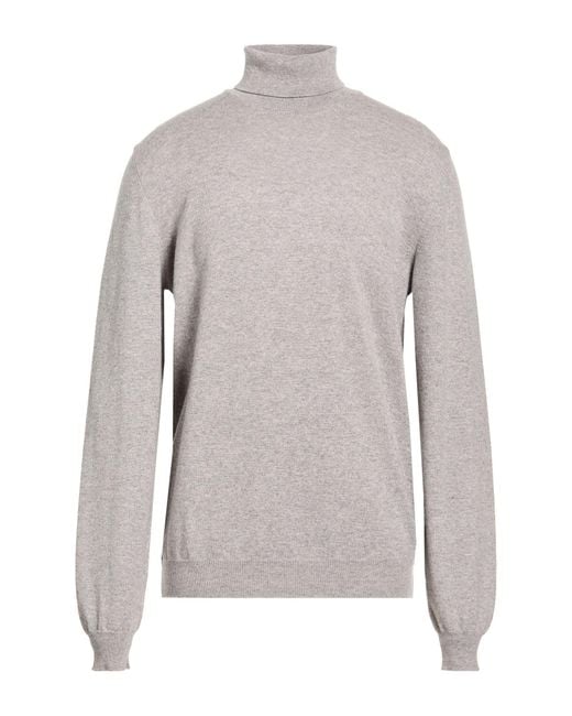 Fedeli Gray Turtleneck Wool for men