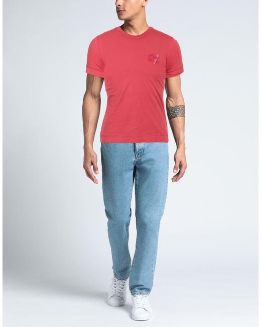 AFTER LABEL Pink T-shirt for men