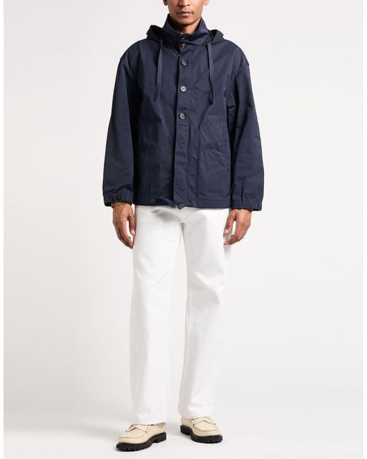 Thom Browne Blue Jacket Polyester for men