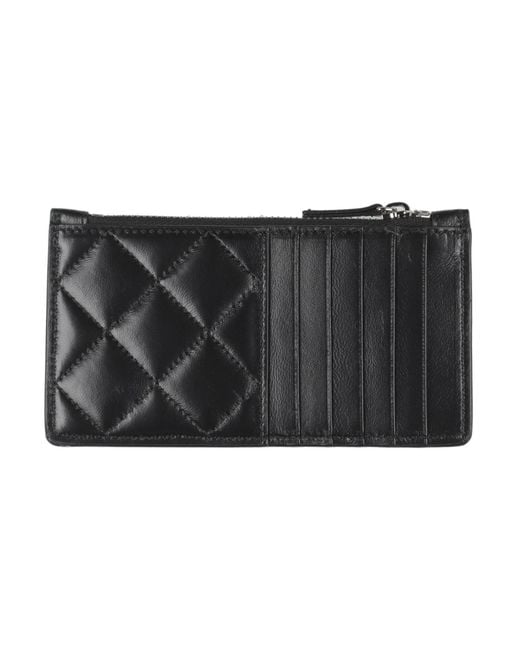 Versace Black Cardholder Leather