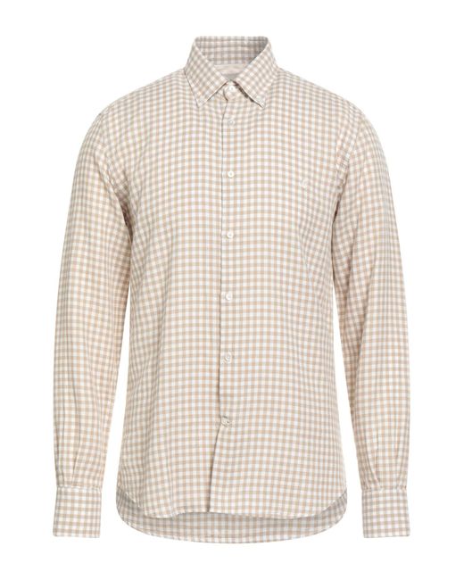 Brooksfield White Sand Shirt Cotton for men