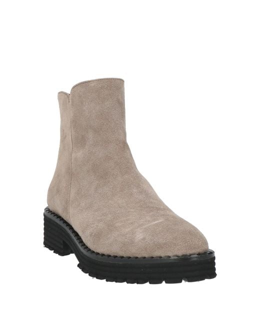 Evaluna Brown Taupe Ankle Boots Leather