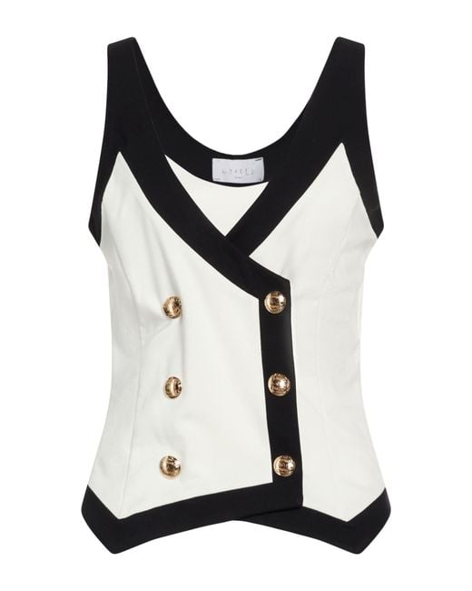Gaelle Paris Black Top Viscose, Polyamide, Elastane, Polyester