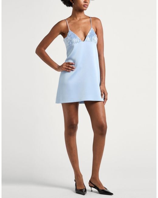 David Koma Blue Sky Mini Dress Triacetate, Polyester