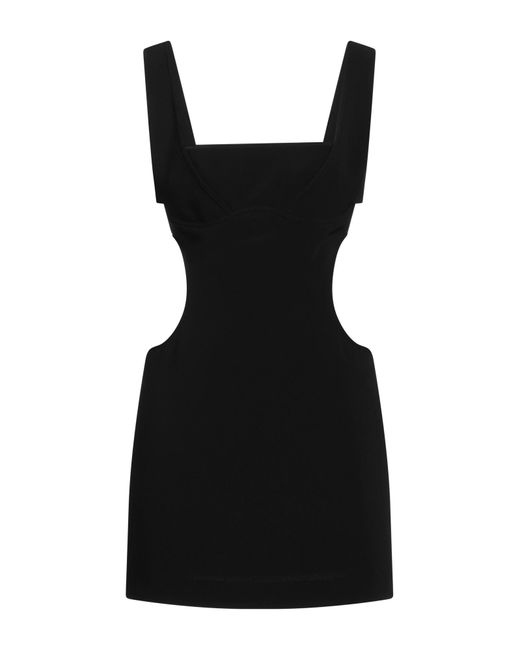 MARINE SERRE Black Mini Dress