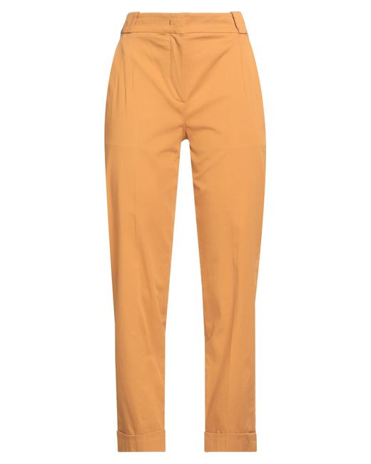 Hanita Orange Marigold Pants Cotton, Elastane