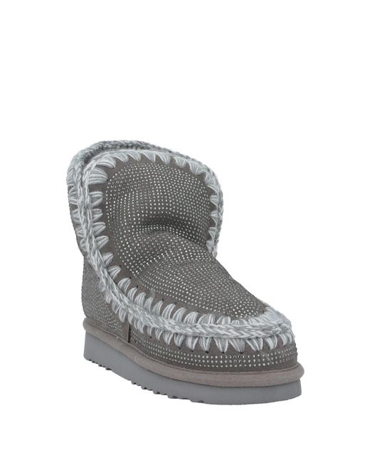 Mou Gray Ankle Boots
