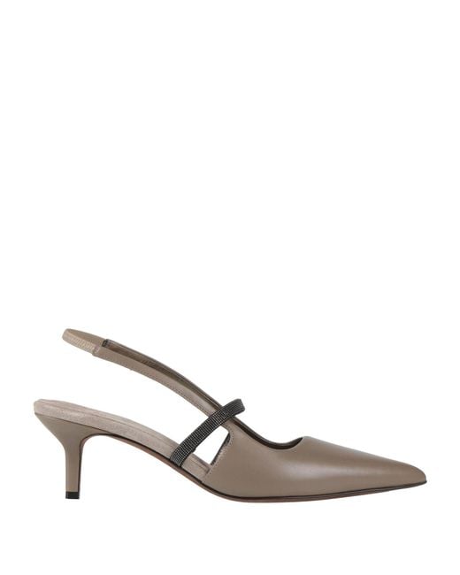 Brunello Cucinelli Gray Pumps