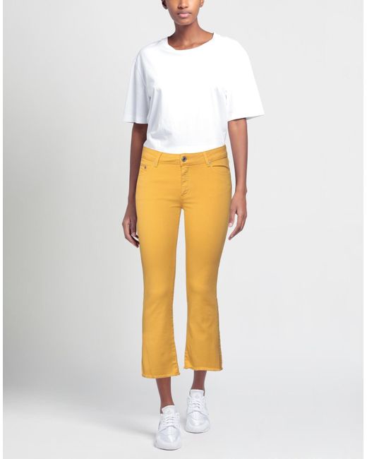 Care Label Yellow Jeans