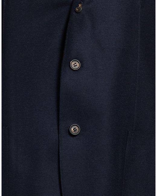 Eleventy Blue Blazer Wool, Polyamide for men