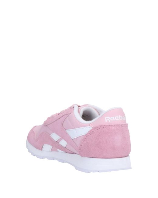 reebok rose et blanc