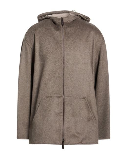 Giorgio Armani Brown Taupe Jacket Cashmere for men