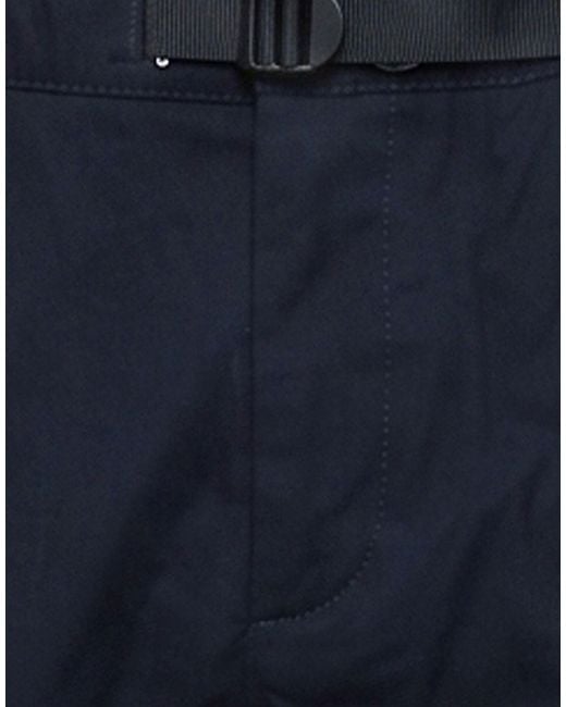 White Sand Blue Pants Polyester, Viscose, Elastane for men