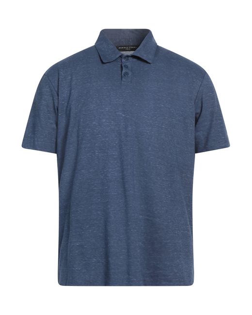 Daniele Fiesoli Blue Polo Shirt for men