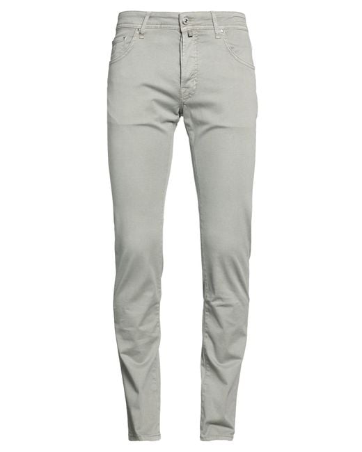 Jacob Cohen Gray Pants Cotton, Lyocell, Elastane for men
