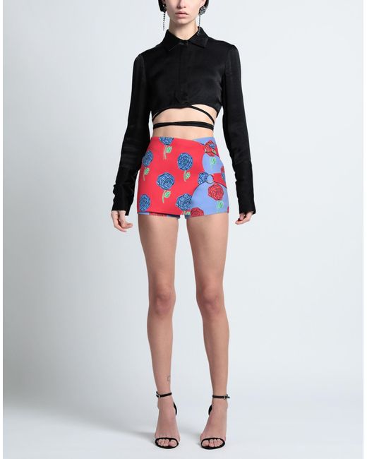 Versace Red Shorts & Bermuda Shorts