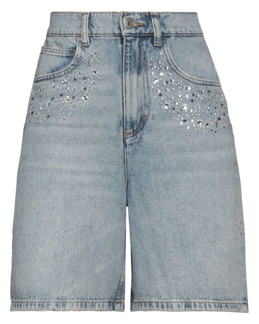 Maje Blue Denim Shorts
