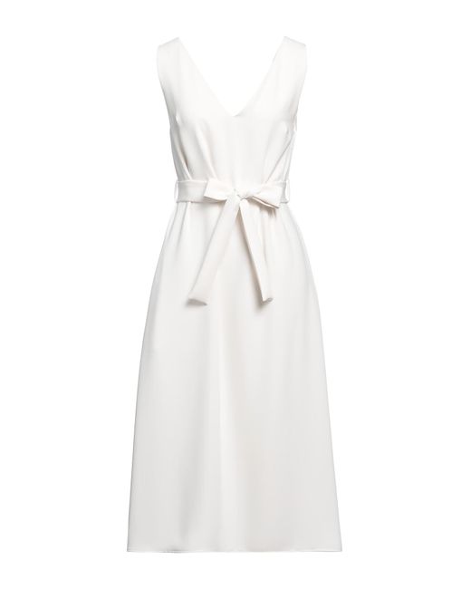 P.A.R.O.S.H. White Midi Dress