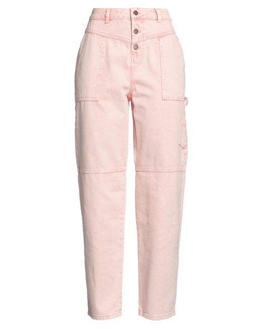 Ba&sh Pink Denim Trousers