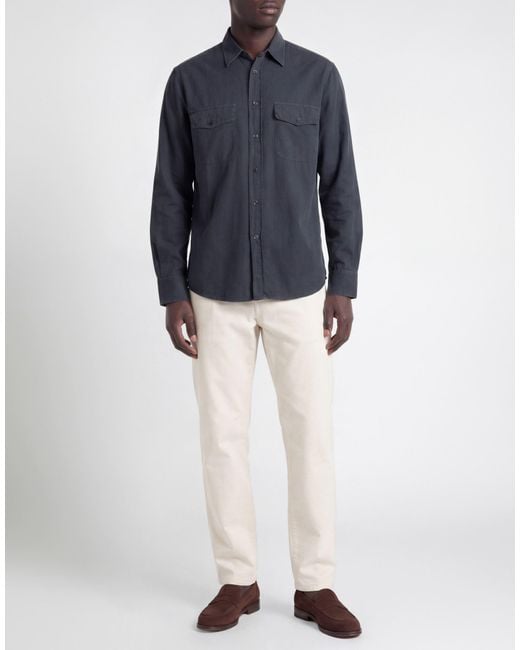 Barena Blue Shirt Cotton for men