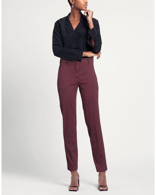 Slowear Purple Pants Cotton, Elastane