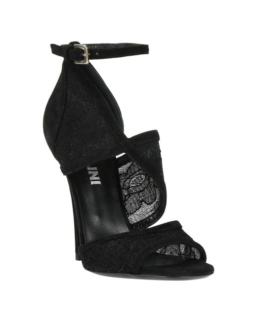 Pollini Black Sandals