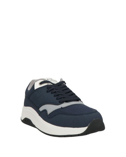 ARMANI EXCHANGE Blue Sneakers for men