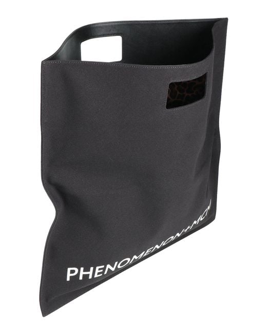 MCM Black X Phenomenon -- Handbag Textile Fibers, Leather