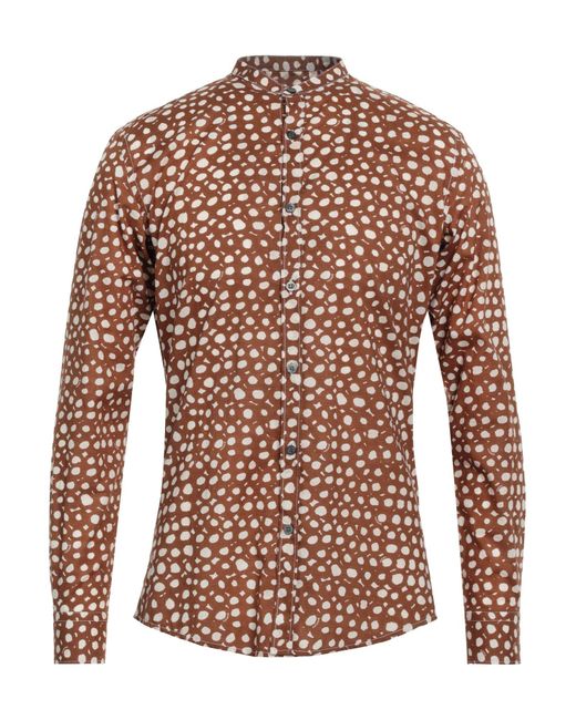 Daniele Alessandrini Brown Shirt for men
